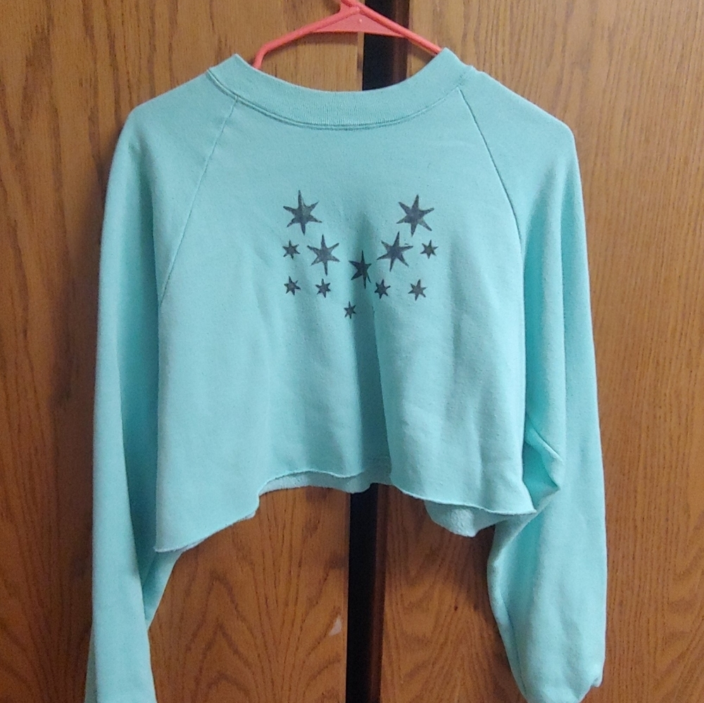 Crop stop sweater